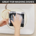 thumbnail image 4 of decorUhome 6-pack 100% Cotton Waffle Weave Kitchen Dish Cloth, 12x12 Inches, Super Soft and Absorbent Dish Towels, White & Black, 4 of 8