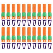 Uxcell Crayon Lengthener Pencil Extender, 20 Pcs Oil Pastel Extender, Orange