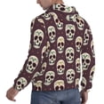 thumbnail image 6 of Pofeuu funny Skull star Print Mens Casual Hooded Collar Drawstring Hoodies Pullover Sweatshirts Casual Long Sleeve Shirts-Medium, 6 of 7