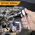 thumbnail image 3 of Stubby Ratchet Set-3/8In Drive Ratchet Handle with Extension Bars,72-T Reversible Quick Release Head, 3 of 5
