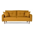 thumbnail image 2 of Sofá Cama De Lino Mostaza Modelo Brokman, 2 of 8