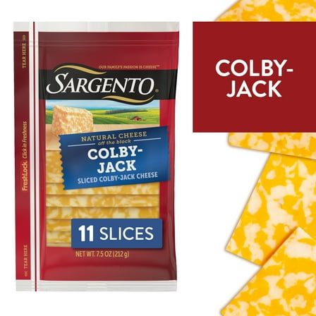 Sargento® Sliced Colby-Jack Natural Cheese, 11 slices