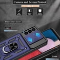 thumbnail image 3 of Galaxy A13 4G Case / A13 4G Lite Case, Samsung Galaxy A13 4G Case with HD Screen Protector, Heavy Duty Shockproof Phone Cover with Magnetic Kickstand Ring for Galaxy A13 4G, Blue, 3 of 15
