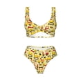 thumbnail image 4 of Daiia Funny Construction Vehicles Women's Bikini Set Two Piece Swimsuit High Waisted Bikini Adjustable Straps Bikini Perfect for Beach, Pool, and Summer Vacation-Large, 4 of 9