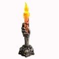 thumbnail image 3 of Luces LED de Halloween, lámpara de vela de sujeción de fantasma de calavera de terror, decoración de fiesta de Halloween feliz, adornos de Casa Encantada para el hogar, 3 of 4