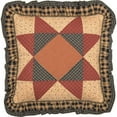 thumbnail image 3 of VHC Brands Maisie Patchwork Pillow 18x18 Country Bedding Accessory, Barn Red, 3 of 3