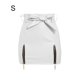 thumbnail image 5 of Minnieouse Minifalda de cintura alta de verano para mujer, faldas por encima de la rodilla a la moda de algodón para playa y banquete para Prendas para la parte inferior del cuerpo Blanco S, 5 of 6
