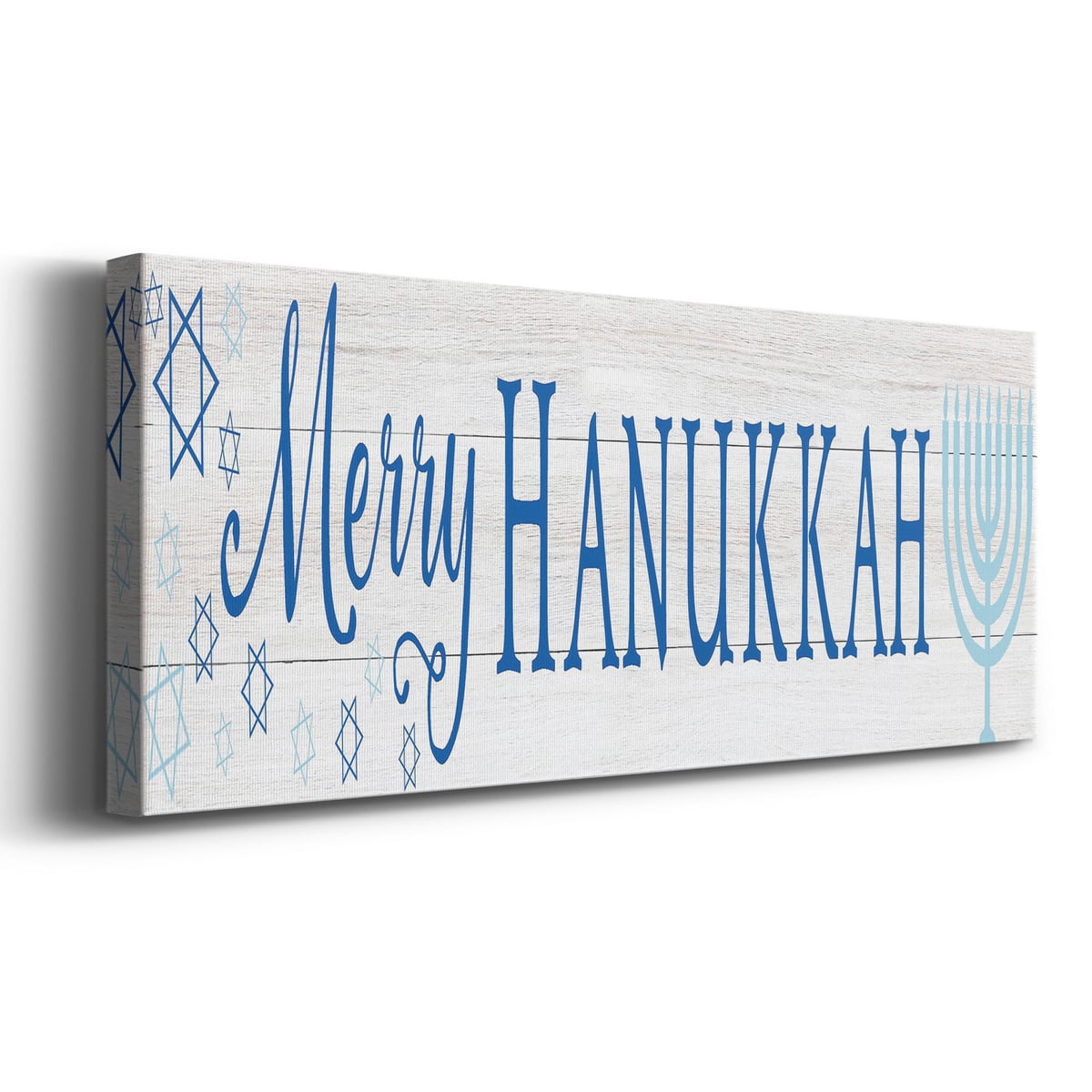 Happy Hanukkah II Premium Gallery Wrapped Canvas - Ready to Hang