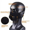 thumbnail image 6 of Unisex Face Mask 5 Layers Reusable Washable, Adjustable Earloop Fashionable Anti Haze Carbon Activated Valve Filter Air Purifying Cover Mask Adult Kid, 6 of 11