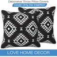 thumbnail image 3 of Throw Pillow Covers Black and White Pillow Covers 16x16 Inch Set of 2 Throw Pillows Decorative Pillow Cases Cushion Covers for Bedroom Livingroom Sofa Farm House, 3 of 6
