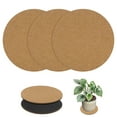 thumbnail image 1 of 3 Paquete de Posavasos de Corcho para Plantas, Posavasos Redondos de 8 Pulgadas, Almohadillas de Corcho, Tapetes de Corcho, 1 of 7