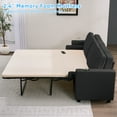 thumbnail image 6 of ijuicy 83"w Pull Out Couch Bed, Convertible Sleeper Sofa Queen Size, Sofa Bed with USB Port for Living Room - Black, 6 of 7