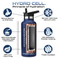 thumbnail image 2 of 20oz (Fluid Ounces) Standard Mouth Hydro Cell Stainless Steel Water Bottle Navy, 2 of 3