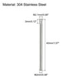 thumbnail image 2 of 2x40mm 304 Stainless Steel Dowel Pins, 5 Pack Knurled Head Flat End Dowel Pin, 2 of 6