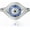 5, variant on 925 Sterling Silver Turkish Evil Eye Rings for Women, Cubic Zirconia Evil Eye Signet Ring Mother Day Jewelry Protection Lucky Gift Size 5-12