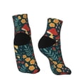thumbnail image 4 of Bingfone Berries And Flowers Design Patterned Men'S Women'S Casual Cotton Socks, 4 of 9