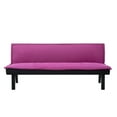 thumbnail image 5 of Gewnee Futon Sofa Bed,Modern Velvet Convertible Sofa Bed with 3 Adjustable Backrest Angles,Loveseat Sleeper Couch for Living Room Apartment Furniture.Pink, 5 of 10