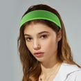 thumbnail image 2 of Unique Bargains Faux Leather Headband Hairband for Women 1.6 Inch Wide Green, 2 of 7