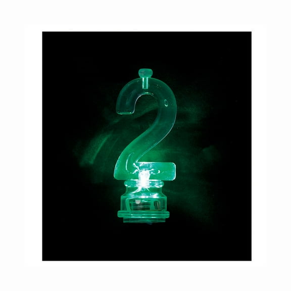 Multicolor Number 2 Flashing Birthday Candle Holder and Candles Set, 5 Pieces, by Way To Celebrate