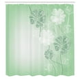 thumbnail image 2 of Ambesonne Art Shower Curtain, Cherry Blossom Fantasy Garden, 69"Wx75"L, Mint Green, 2 of 4