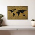 thumbnail image 2 of Elephant Stock Aged World Map Xix Wall Art - Horizontal Canvas Wall Art - Living Room Wall Decor - Map Canvas - Green And Black Decor - 12" x 8", 2 of 4