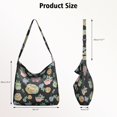 thumbnail image 4 of Canvas Crossbody Bag for Women and Men Lightweight Large Boho Tote Shoulder Bag Adjustable Strap Trippy Design Travel Work Casual Daypack, 4 of 5