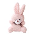 thumbnail image 2 of Conejo de dibujos animados con pelusa, conejito suave y tierno, juguete para dormir para niños y niñas (rosa) Likrtyny libre de BPA, 2 of 9
