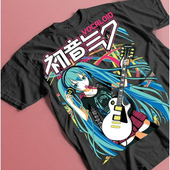 Hatsune Miku T-Shirt, Anime Manga, Kawaii Project Diva Vocaloid Shirt