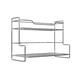 thumbnail image 5 of Estante de cocina, organizador de encimera, estante de especias de 2 niveles de acero inoxidable, estante de almacenamiento para baño, para el hogar,, 5 of 9