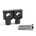 thumbnail image 1 of 7/8″22mm Motor Aluminium Handle Bar Mount Risers Clamp For ATV Quad Dirt Black, 1 of 4