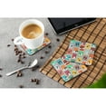 thumbnail image 4 of Lots of Black and Whtie Papillon Foam Coaster Set of 4 3.5 in x 3.5 in, 4 of 5