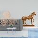thumbnail image 2 of Arte De Pared De Madera Con Hojas De Palma Tropicales Y Escultura De Figura De Caballo. Decoración Creativa De La Selva Para Dormitorio, Baño, Fondo De TV U Oficina En Casa., 2 of 8