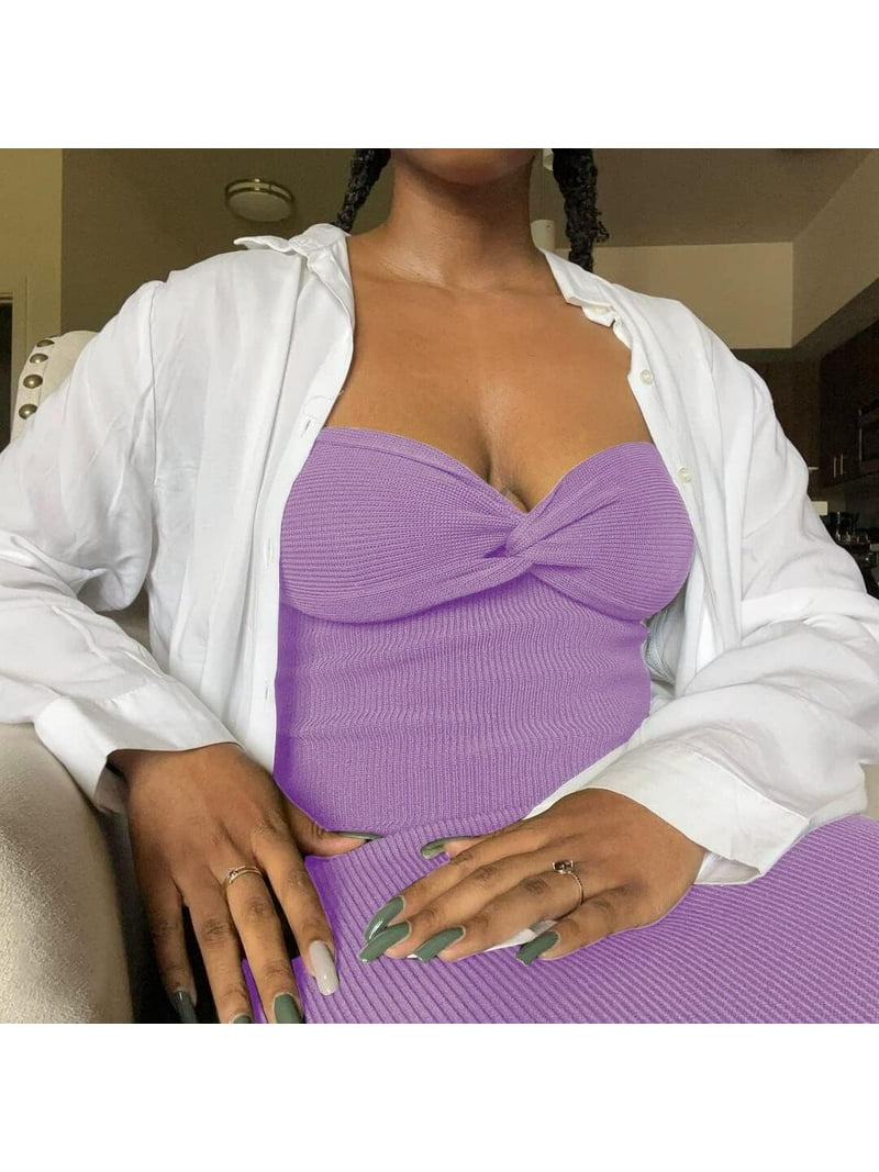strapless open back dress Purple Atlantis Drape Maxi Dress main image 0