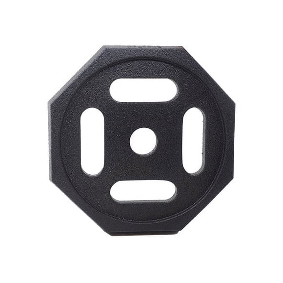 SnapPad Jack Pad BASE1 Rubber; Fits 12 Inch Leveling Buckets/8-1/2 Inch Plastic Stacker Blocks; Black; 14 Inch Octagon