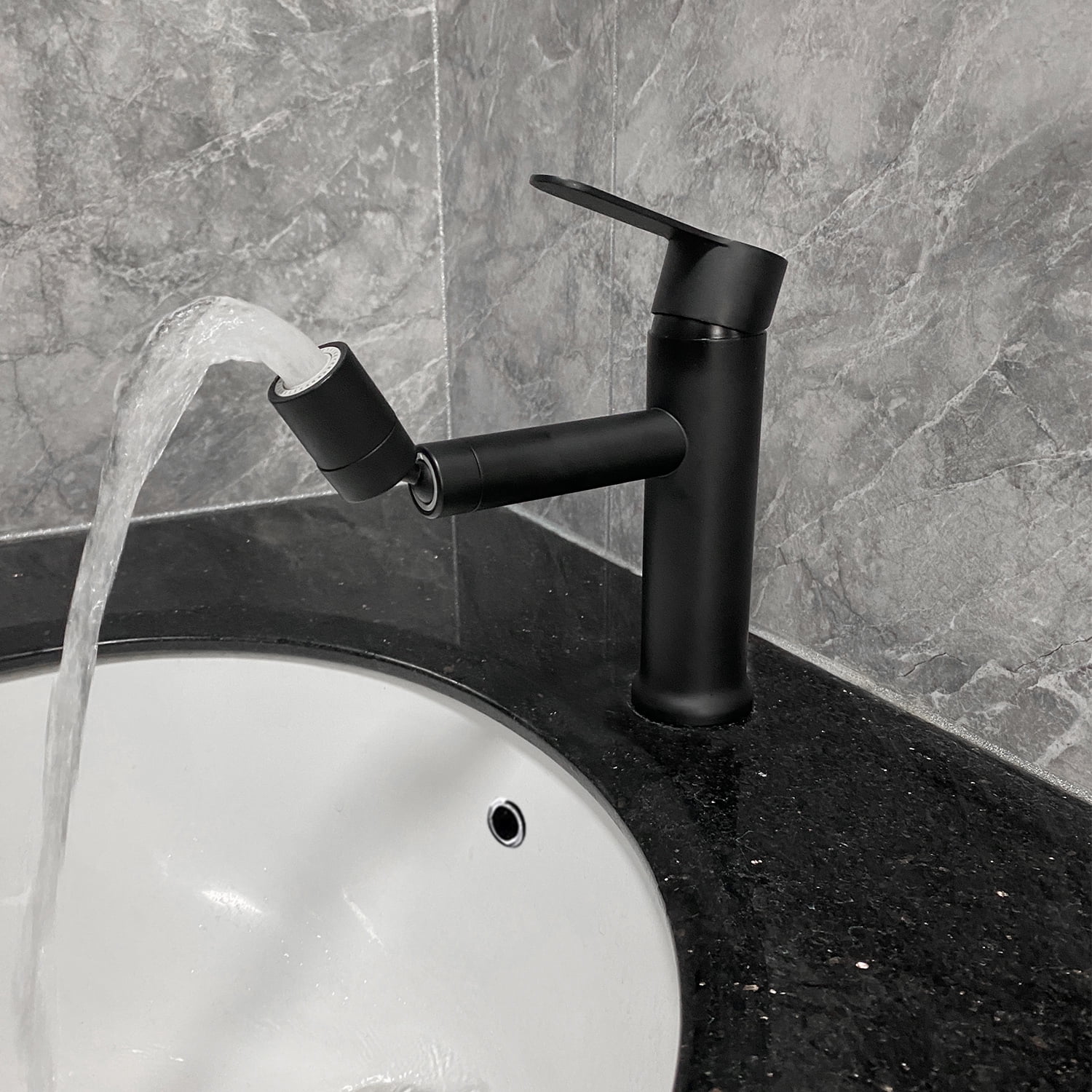 Single Handle Bathroom Sink Faucet with Pop-Up Drain (with Overflow)