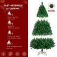 thumbnail image 3 of Triple Tree Pre-lit Christmas Tree, 1050 Branches, Warm Color Lights, Indoor/Outdoor, 6ft, 3 of 8