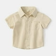 thumbnail image 3 of URMAGIC Toddler and Little Boys' Short-Sleeve Pocket Henley Tee Shirt 2-7 Years, 3 of 4