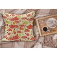 thumbnail image 2 of Modern Fluffy Throw Pillow Cushion Cover, Teapots and Cup with Polka Dots Lime Orange and Strawberry Fruits Display, Decorative Square Accent Pillow Case, 40" x 40", Yellow Scarlet, by Ambesonne, 2 of 5