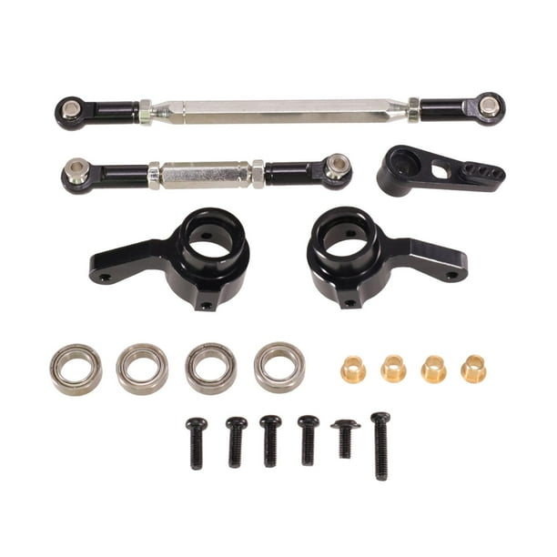 Enlaces de servodirección de metal Baoblaze D90 MN82 1:12 Negro