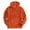 Orange, variant on Turilly Hoodies Men Men's Fall And Winter Solid Color Hooded Sweatshirt Fashion Loose Pullover