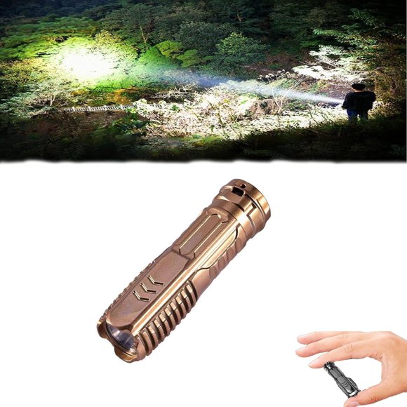 AVEKI Summarizy-1 Flashlight Light Source Three-Stop Adjustment Small Mini Portable USB Charging Super Bright Long Range Multifunctional Flashlight Waterproof Flashlight High Lumens for Camping B0514