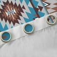 thumbnail image 4 of Manfei Hippie Geometric Aztec Black Out Curtains, Tribal Western Bohemian Curtains Pack of 2 (42x63 Each), Mandala Theme Bedroom Curtains, Curtains and Drapes Room Decor, 4 of 6