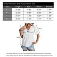 thumbnail image 4 of Cogild Womens Tops Solid Hollowed Out Blouse Short Sleeve V Neck Pullover Summer Tops, 4 of 6