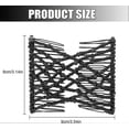 thumbnail image 2 of Stretch Beaded Hair Combs,Magic Crystal Beads Slides,Elastic Pearls Double Combs Vintage Double Slide Clips DIY Hair Accessories for Women 2PCS, 2 of 5