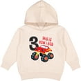 thumbnail image 2 of Inktastic Monster Truck How I Roll 3rd Birthday Toddler Hoodie, 2 of 4