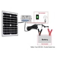 thumbnail image 4 of acopower 12v 20w 5a solar charge kit,20w monocrystalline solar panel & 5a charge controller for rv, boats, camping; w usb 5v output as phone charger (20w 5a kit), 4 of 6