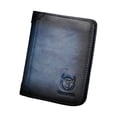 thumbnail image 1 of Men Large Capacity Genuine Leather Bifold Wallet RFID Blocking Vintage Credit Card Holder, 1 of 8