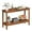 Natural, variant on AetherLove Patio Console Table, Outdoor Solid Wood Side Table Multifunctional Buffet Bar Storage Organizer with Foot Sliders, 48in 2-Shelf, Natural