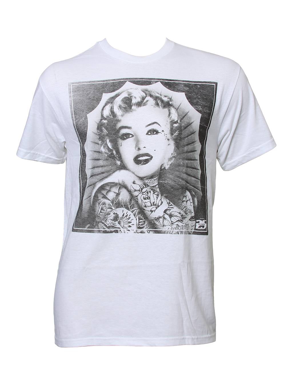 Made In Usa Marilyn Monroe Tattoo White Short Sleeve T Shirt Walmart Com - roblox black t shirt w gold chain gold watch tat roblox black tshirt roblox shirt