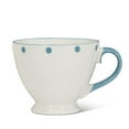 thumbnail image 1 of Abbott Collections AB-27-ALICE-CUP-BLU White Pedestal with Blue Dots & Handle Cup, 1 of 1